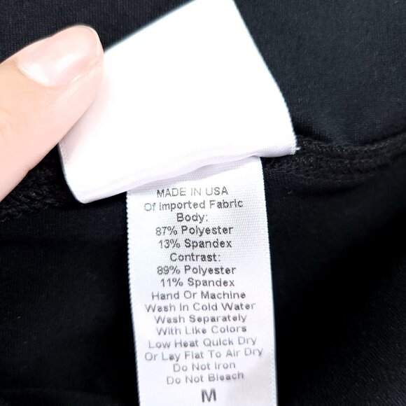 Bombshell Sportswear Side Cut-Out Mesh Leggings Size Medium Black - Picture 12 of 13